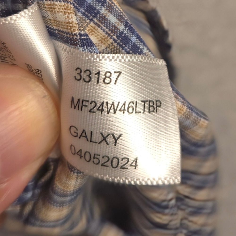Peter Millar XXL Prairie Performance Twill Button Down Shirt Plaid‎ Mens XXL - Picture 4 of 7